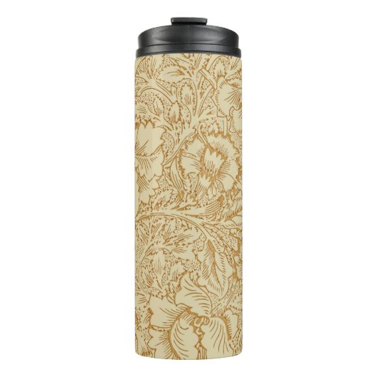 William Morris Klaproos Bloem Behang Thermosbeker (Voorkant)