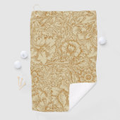 William Morris Klaproos Bloemenbehang Golfhanddoek (Insitu)