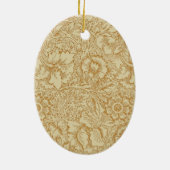 William Morris Klaproos Bloemenbehang Keramisch Ornament (Achterkant)