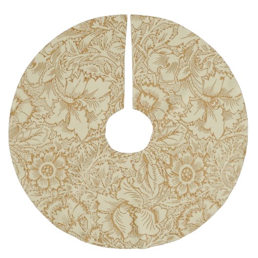 William Morris Klaproos Bloemenbehang Kerstboom Rok (Voorkant)