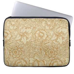 William Morris Klaproos Bloemenbehang Laptop Sleeve