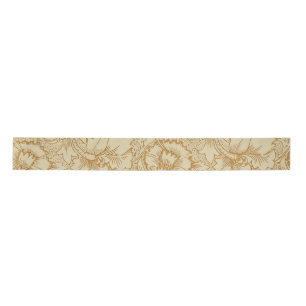 William Morris Klaproos Bloemenbehang Satijnen Lint