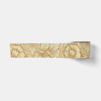 William Morris Klaproos Bloemenbehang Satijnen Lint