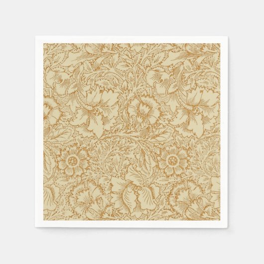 William Morris Klaproos Bloemenbehang Servet (Voorkant)