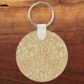 William Morris Klaproos Bloemenbehang Sleutelhanger (Voorkant)