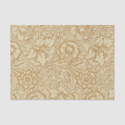 William Morris Klaproos Bloemenbehang Tissuepapier (Voorkant)