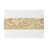 William Morris Klaproos Bloemenbehang Uitnodigingen Wikkel (Achterkant Voorbeeld)