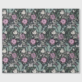 William Morris Klaproos Botanische Victoriaanse Be Cadeaupapier (Vlak)