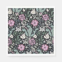 William Morris Klaproos Botanische Victoriaanse Be Servet