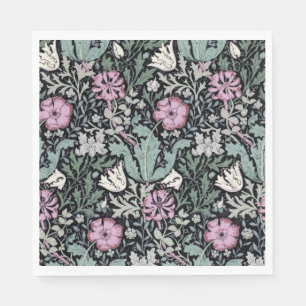 William Morris Klaproos Botanische Victoriaanse Be Servet