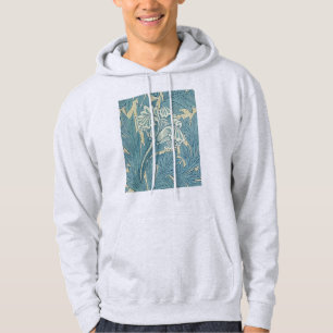 William Morris Klassieke Tulp Blauwe Bloem Hoodie