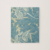 William Morris Klassieke Tulp Blauwe Bloem Legpuzzel (Verticaal)