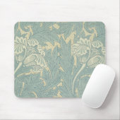William Morris Klassieke Tulp Blauwe Bloem Muismat (Met muis)