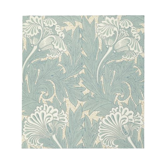 William Morris Klassieke Tulp Blauwe Bloem Notitieblok (Voorkant)