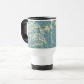 William Morris Klassieke Tulp Blauwe Bloem Reisbeker (Voorkant links)
