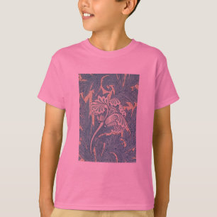 William Morris Klassieke Tulp Blauwe Bloem T-shirt