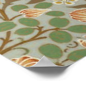William Morris Klaver Bloem Kunst Patroon Poster (Hoek)