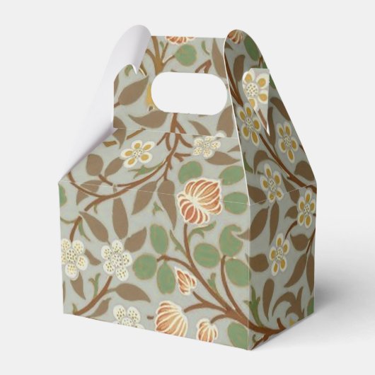 William Morris klaver botanische bloem Bedankdoosjes (Voorkant Zijde)