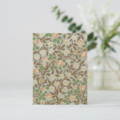 William Morris klaver botanische bloem Briefkaart (Staand voorkant)