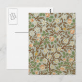 William Morris klaver botanische bloem Briefkaart (Voorkant / Achterkant)