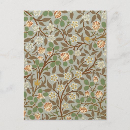 William Morris klaver botanische bloem Briefkaart (Voorkant)