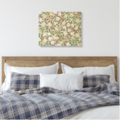 William Morris klaver botanische bloem Canvas Afdruk (Insitu (Slaapkamer))