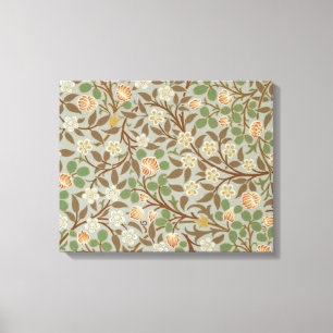 William Morris klaver botanische bloem Canvas Afdruk