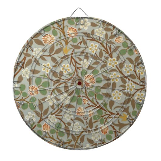 William Morris klaver botanische bloem Dartbord (Voorkant)