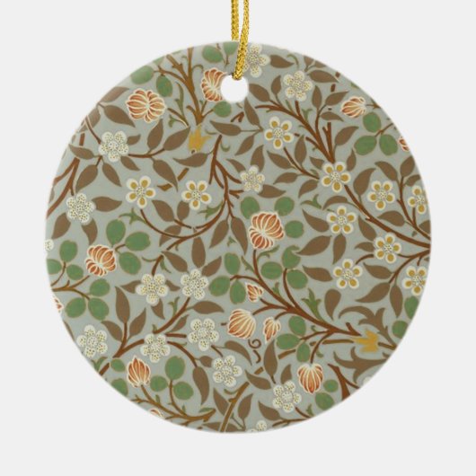 William Morris klaver botanische bloem Keramisch Ornament (Voorkant)