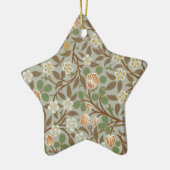 William Morris klaver botanische bloem Keramisch Ornament (Links)