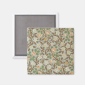 William Morris klaver botanische bloem Magneet (Voorkant / Achterkant)