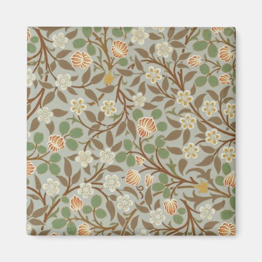 William Morris klaver botanische bloem Magneet (Voorkant)