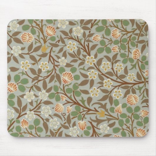 William Morris klaver botanische bloem Muismat (Voorkant)