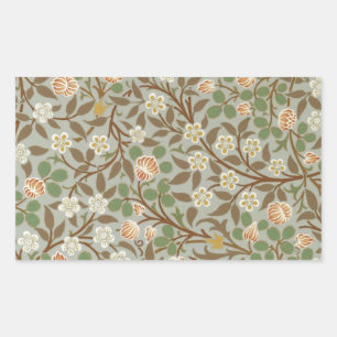William Morris klaver botanische bloem Rechthoekige Sticker