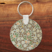 William Morris klaver botanische bloem Sleutelhanger (Voorkant)