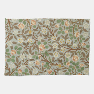William Morris klaver botanische bloem Theedoek