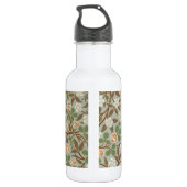 William Morris klaver botanische bloem Waterfles (Achterkant)