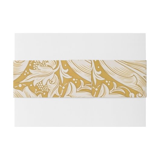 William Morris Knoopsgat Bloem Klassieker Uitnodigingen Wikkel (Achterkant Voorbeeld)