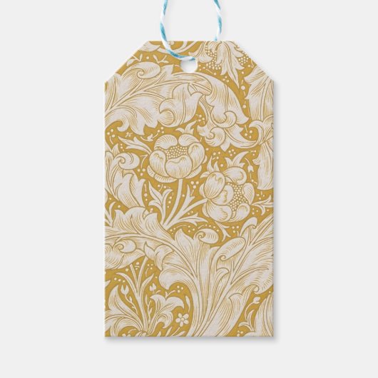 William Morris Knoopskruid Bloem Klassiek Cadeaulabel (Voorkant)