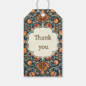 William Morris kunst cadeaukaartje oosters ontwerp Cadeaulabel (Achterkant)