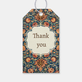 William Morris kunst cadeaukaartje oriëntaals ontw Cadeaulabel