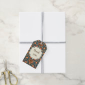 William Morris kunst cadeaukaartje oriëntaals ontw Cadeaulabel (Met Touw)