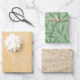William Morris kunst design wrapping papier set Inpakpapier Vel