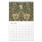 William Morris kunst grafische muur kalender (Mar 2027)