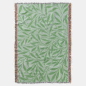 William Morris kunst groene wilg deken (Voorkant Verticaal)
