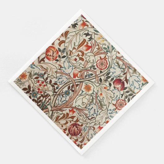 William Morris kunst ontwerp bloemenpapier servett Servet (Hoek)