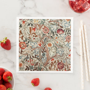 William Morris kunst ontwerp bloemenpapier servett Servet