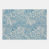  William Morris laat blauwe patronen achter Inpakpapier Vel (Voorkant)