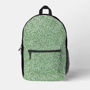 William Morris laat groene kunst schattige rugzak 
