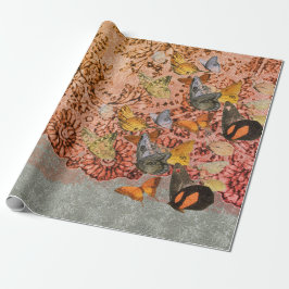 William Morris LACE en BUTTERFLIES Wrapppapier Cadeaupapier